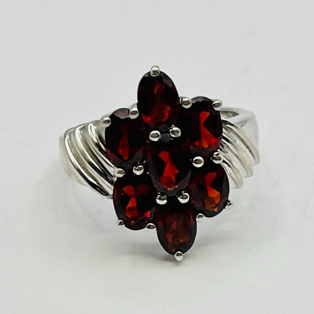 2 carat Sterling Silver & Rubellite Ring